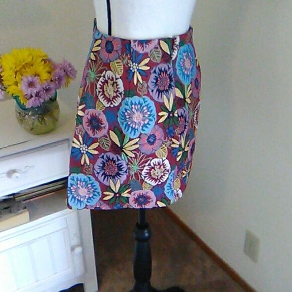 Tapestry Boho Mini Skirt - Picture 3 of 8